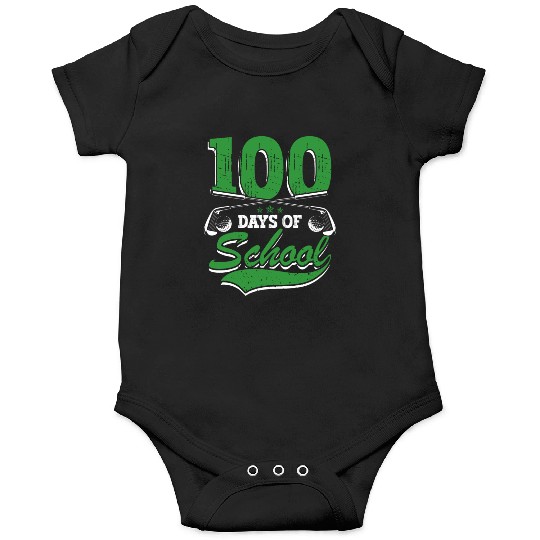 100 Days Of School Sports Golf Ball Athletic Onesies