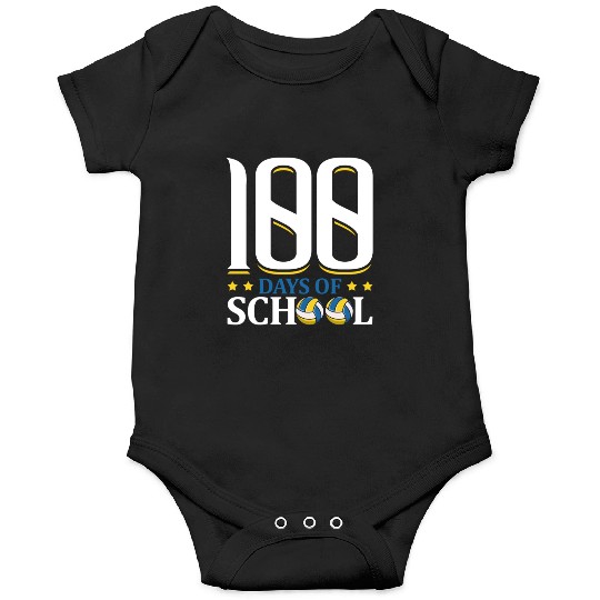 100 Days Of School Volley Ball Sports Game Onesies
