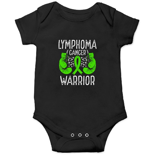 Lymphoma Cancer Warrior Awareness Ribbon Gloves Onesies