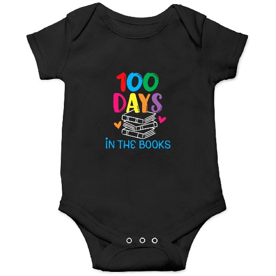 100 Days in the Books - Book Lover English Reading Onesies
