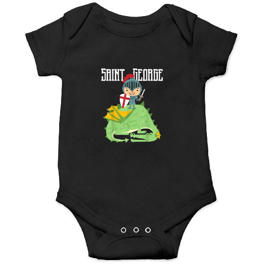 St. George and the Dragon Catholic Saint Kids Boys Onesies