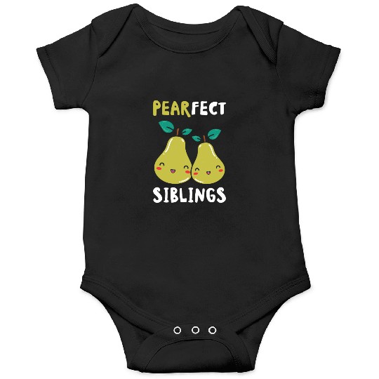 Siblings Pear Fruit Big Brother Sister Goals Onesies