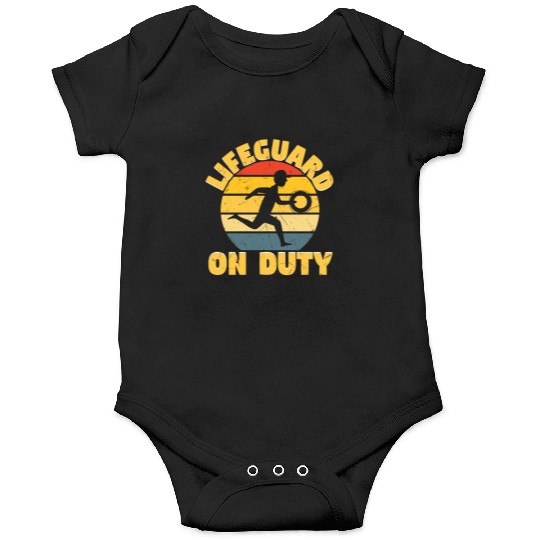 Lifeguard On Duty Distressed Onesies