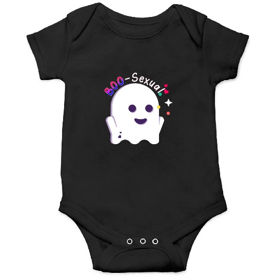 Boo Sexual Cute Bi Ghost LGBT Bisexual Pride Funny Onesies