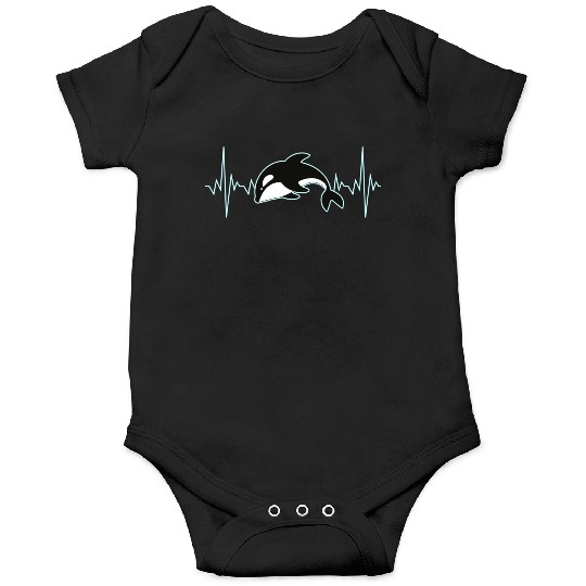 Orca Whale Heartbeat Onesies