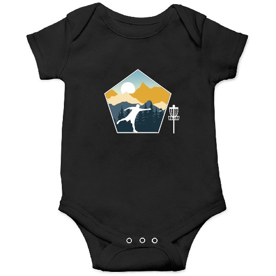 Disc Golf Disc Golfing Ultimate Frisbee Natur Onesies