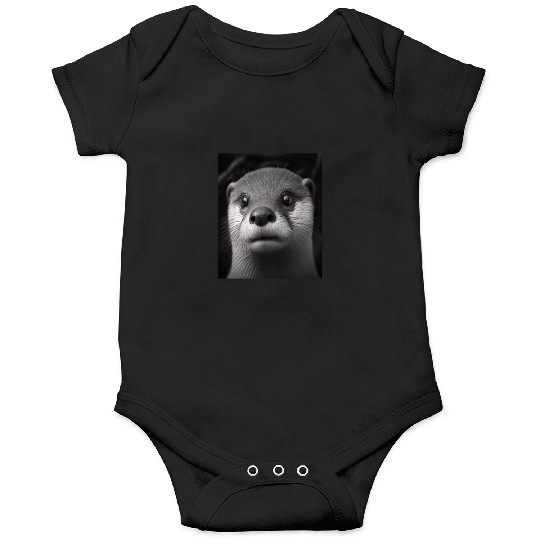 Fashionable Otter Design Cool Sea Otter With Blue Onesies