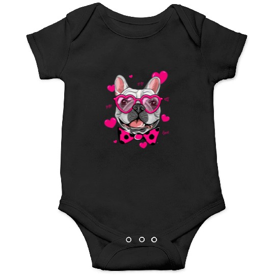 Pug Valentines Day For Pug Dog Lover and Pug Owner Onesies