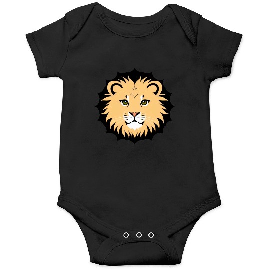 Royal Cartoon Lion - King of the Jungle 17 Onesies