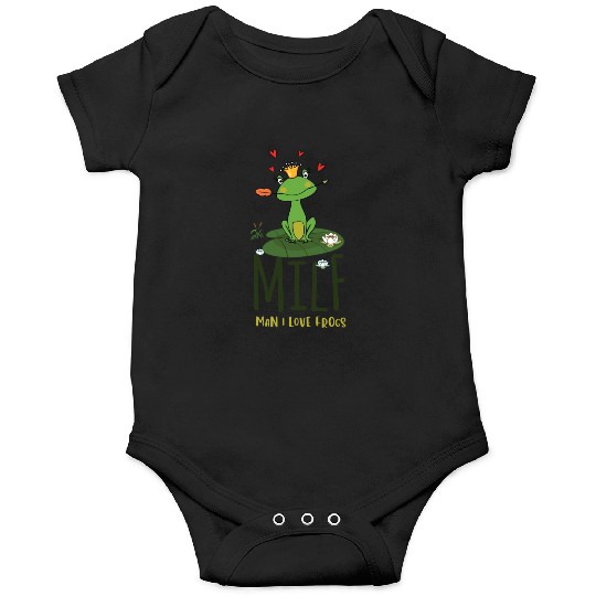 milf man i love frogs Onesies