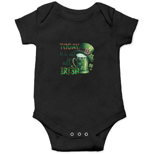 Mens St Patricks Day All Irish Green Shamrock Onesies