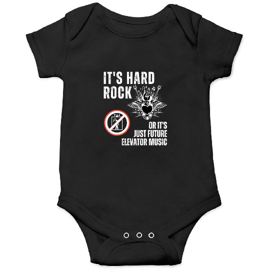 Hard Rock or Future Elevator Music Onesies