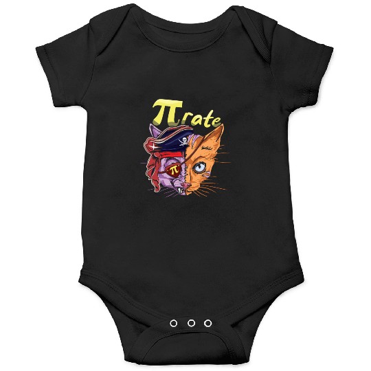 Pi Pirate Cat Math Holiday Mathematics Pi Day Onesies