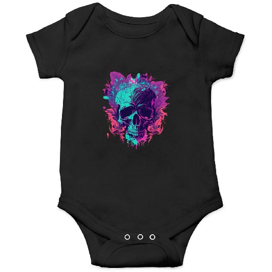 skull 1 Onesies