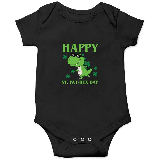 Happy St Pat-Rex Day Dinosaur Boys St Patricks Day Onesies