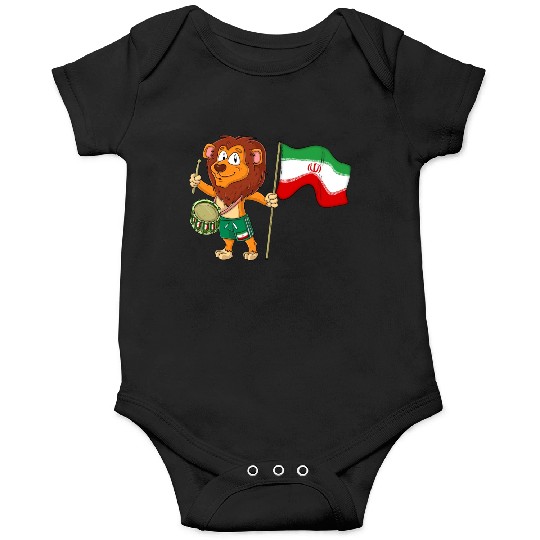 Lion with the Iran flag Onesies