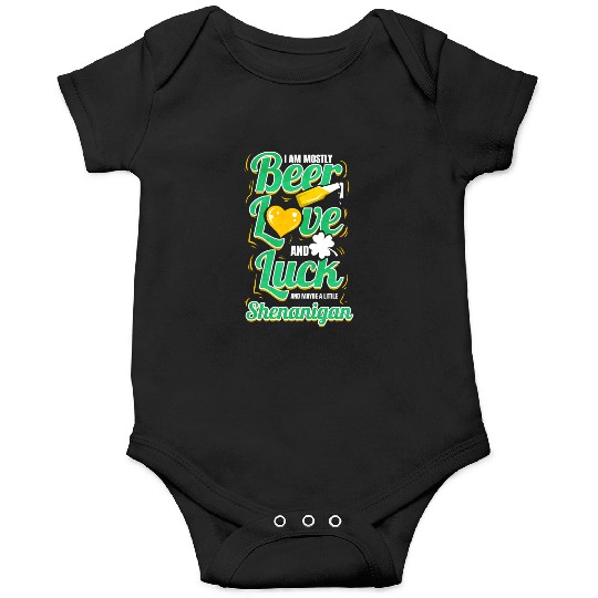 Beer Love And Luck And Shenanigan On St Patricks Onesies