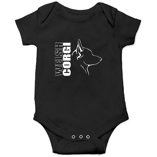 Funny Welsh Corgi Profile dog mom Onesies
