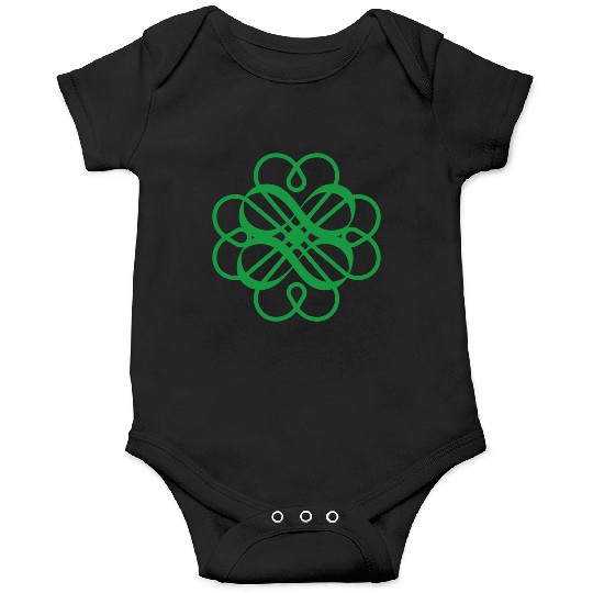 4 Heart Clover Double Infinity Lucky Symbol Onesies