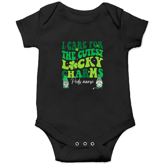 Groovy Retro NICU Nurse St Patrick's Day Onesies