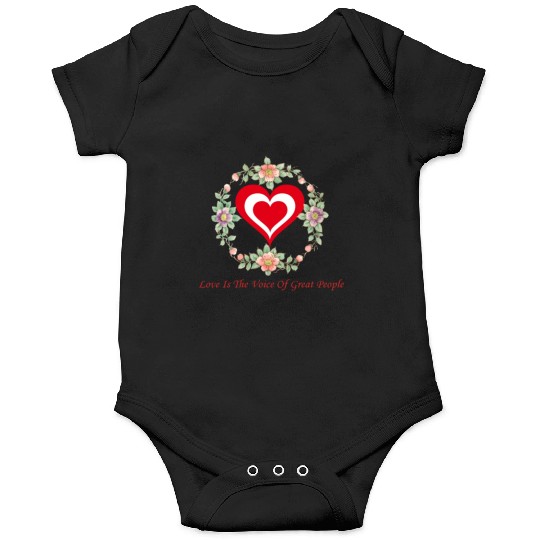 Love is the voice of great people(Love heart) Onesies