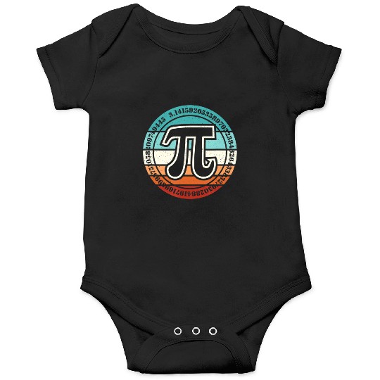 Pi Day Retro Pi Symbol Math Teacher Nerd Geek 3 14 Onesies