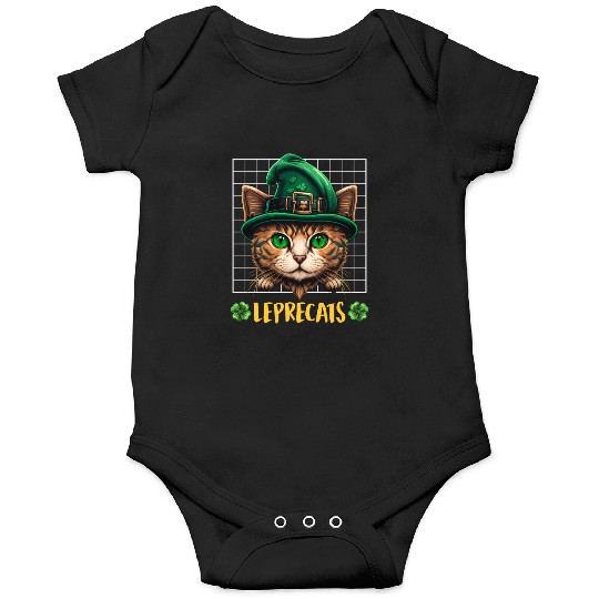 St. Patrick's Day cats leprecats kittens Onesies