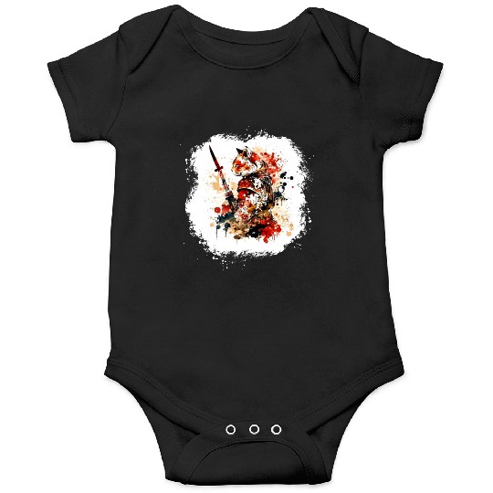 Cute Samurai Cat Onesies