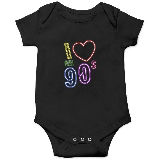 i love 90s - Retro Old School Onesies