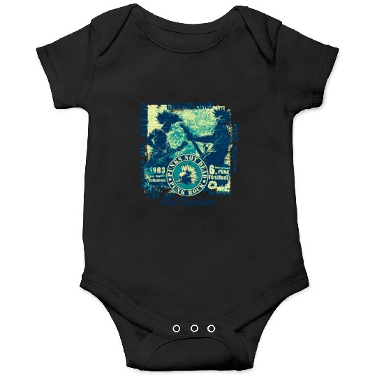 Punk Rock Skull Guitar Concert Onesies