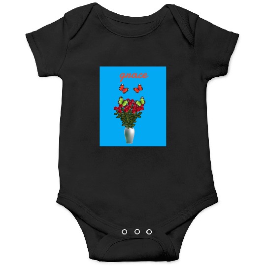 beautiful butterflies and flowers Onesies