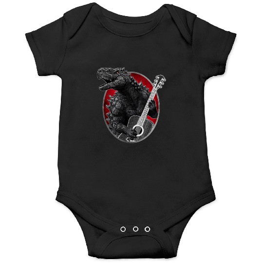Kaiju playing guitar Onesies