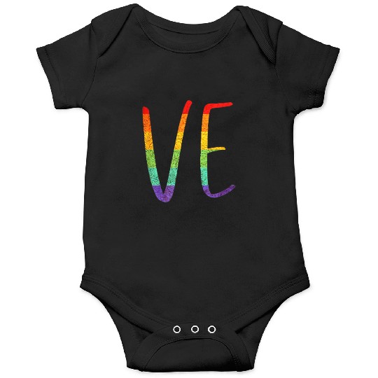 LGBT Pride Love LO VE Lesbian Couple Matching Love Onesies