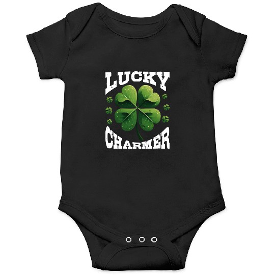 Lucky Charmer Shamrock St Patrick's Day Onesies