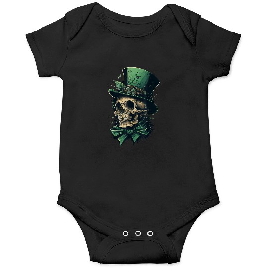 St Patrick s Lucky Irish Skull Onesies