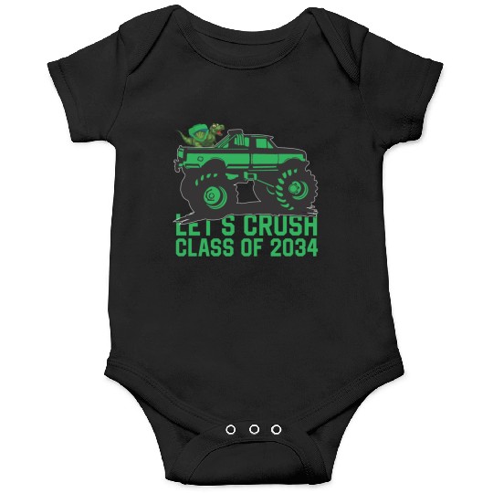 Lets crush class of 2034 dark green vehicle sketch Onesies