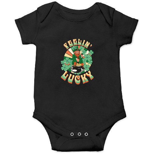 Feeling Lucky Groovie Leprachaun St. Patricks Day Onesies