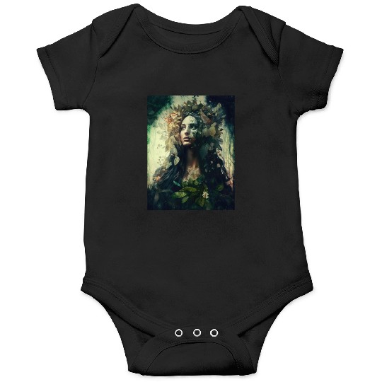 Nature Goddess - Woodland Witchy Forest Greenwoman Onesies