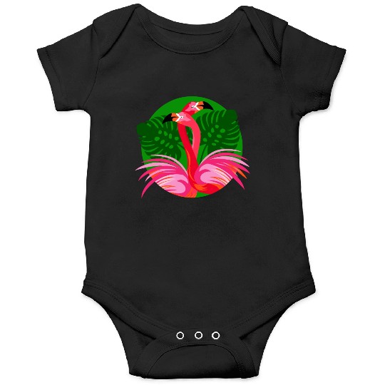 Flamingo Birds Love Hug Onesies