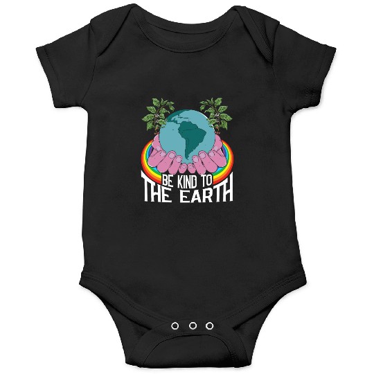 Be Kind To The Earth Rainbow Natural Environment Onesies