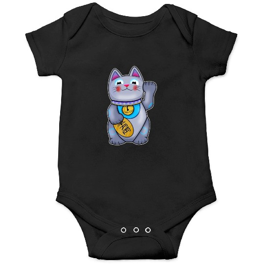 Cute Helpful Maneki Neko Lucky Cat Onesies
