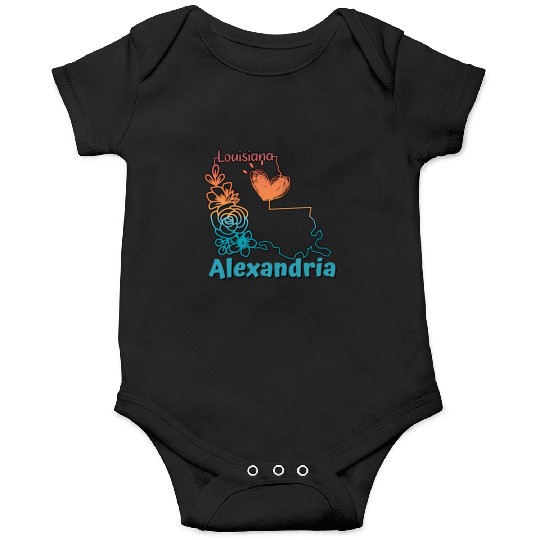 Alexandria Louisiana I love my home town Onesies