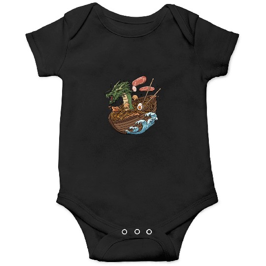 Ramen Soup and Dragon Boat Design Onesies
