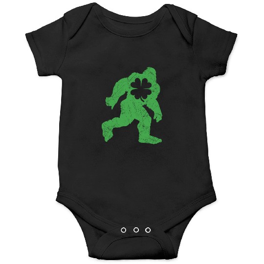 St Patricks Day Bigfoot Irish Sasqautch Onesies