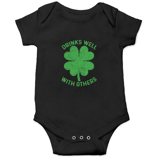 Drinks Well With Others Irish St Patricks Day Beer Onesies