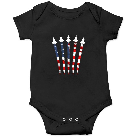 Patriotic America USA Flag 4th Of July American Onesies