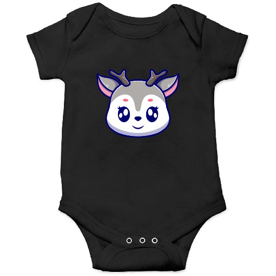 Cute deer cartoon icon illustration gift Onesies