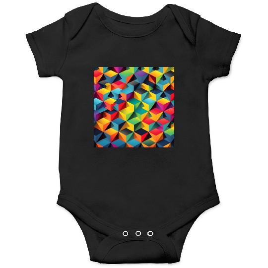 geometric psychedelic wallpaper Onesies