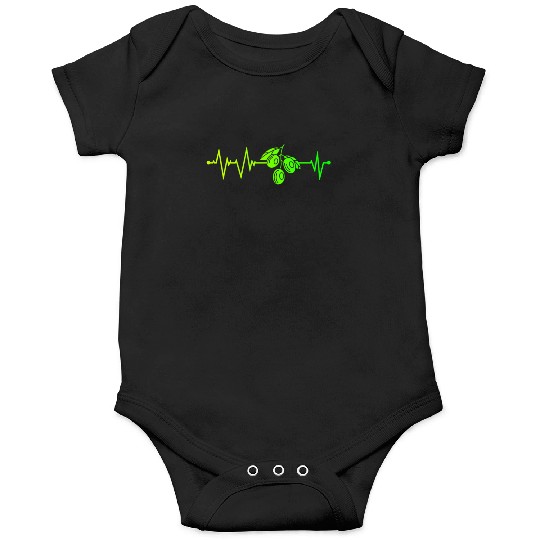 Green Olive Heartbeat Onesies