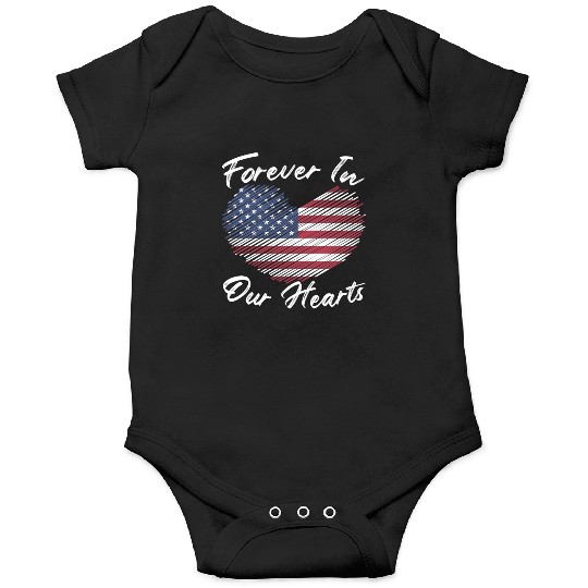 Patriotic Veteran USA Flag American Memorial Day Onesies